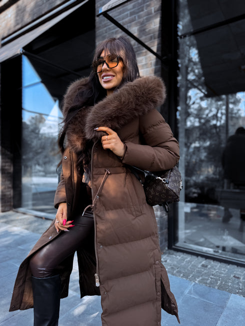 Long Coat "WINTER WEAR FC83" - CHOCO